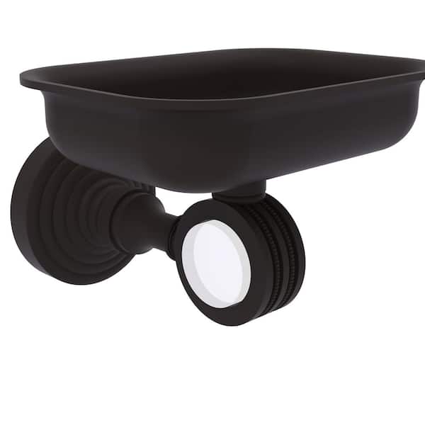Allied Brass Pacific Grove Collection 3.3 in. Wall Mounted Soap Dish in Oil Rubbed Bronze with Dotted Accents