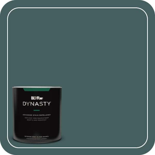 BEHR DYNASTY 1 qt. #BXC-15 Green Mallard Semi-Gloss Enamel Interior Stain-Blocking Paint and Primer