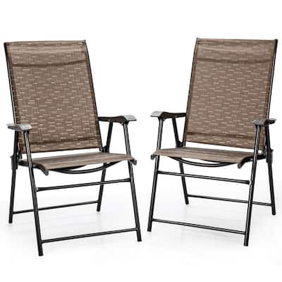 Folding Outdoor Dining Chairs Patio, Folding Patio Chairs With Arms
