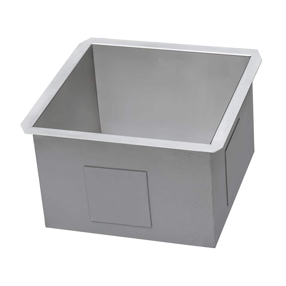 Brushed Stainless Steel Undermount Single Bowl Bar Prep Sink