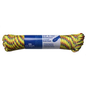 T.W. Evans Cordage #4 x 1/8 in. Solid Braid Nylon Rope 100 ft. 44-040 - The  Home Depot