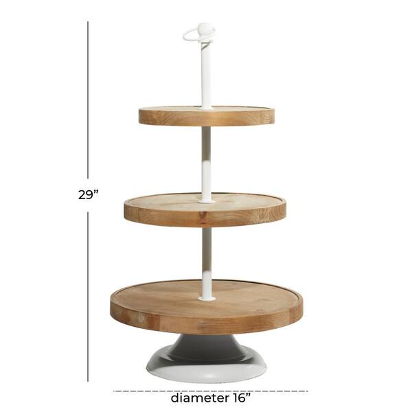 Wooden 3 tier server Wooden 3 tier server