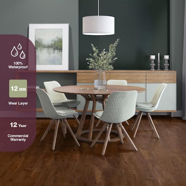 Hawkinsville Maple 12 mm T x 8.03 in. W Waterproof Laminate Wood Flooring (15.9 sqft/case)