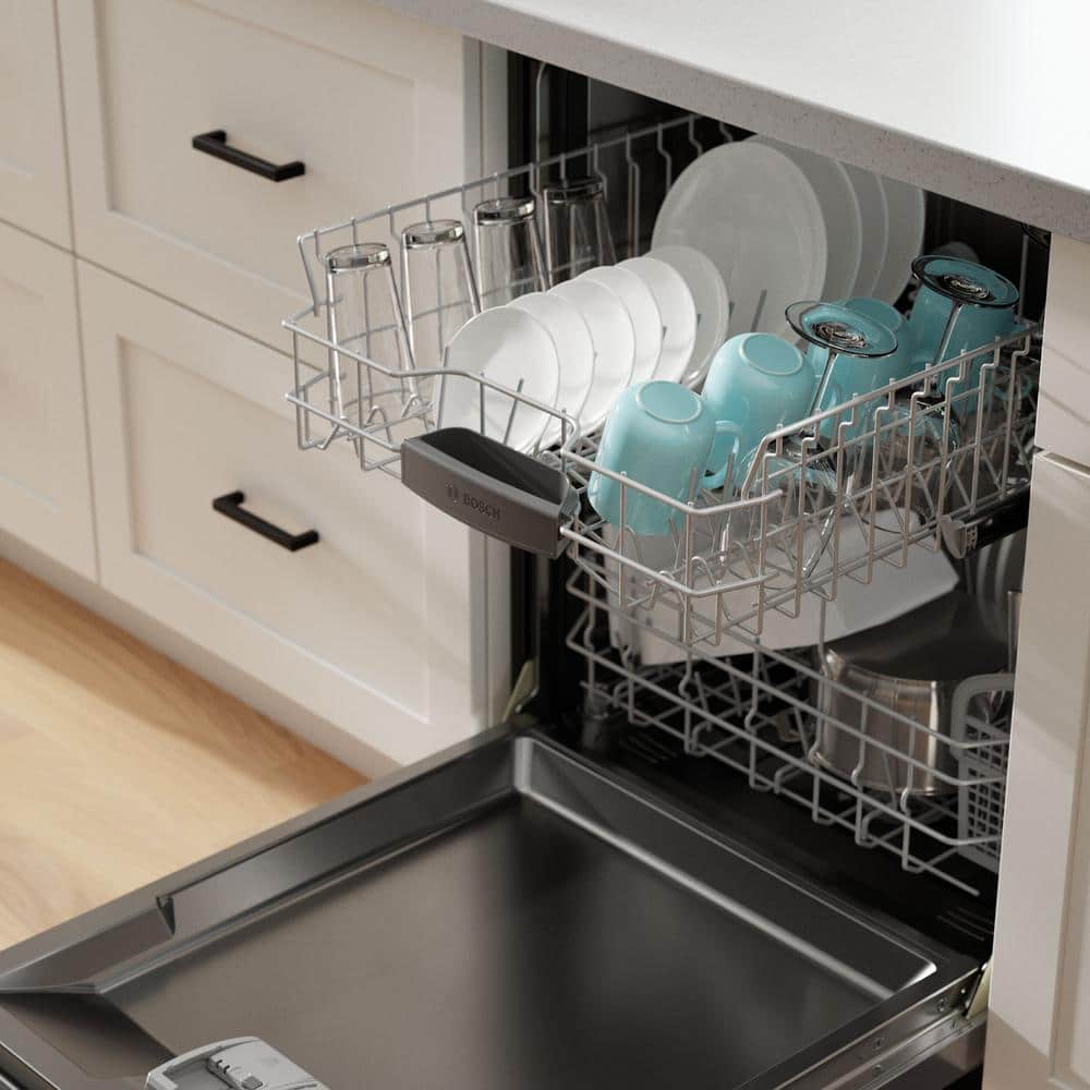 24" Stainless Steel Built-In Dishwasher with Front Control and 3rd Rack