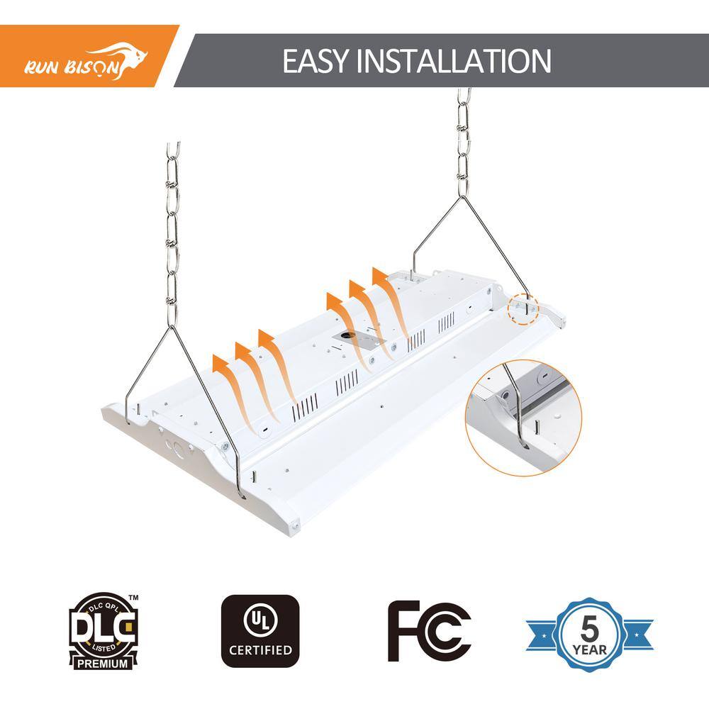 White Dimmable Linear LED High Bay Ceiling Light
