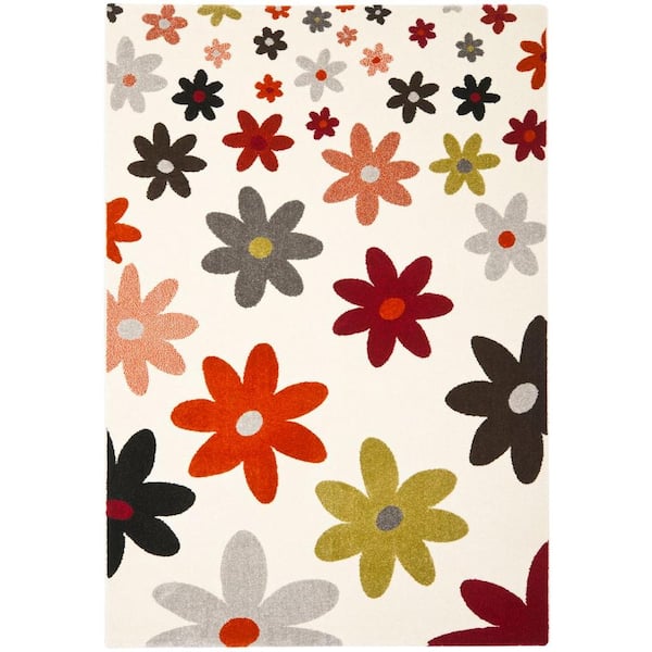 SAFAVIEH Porcello Ivory/Multi 4 ft. x 6 ft. Area Rug