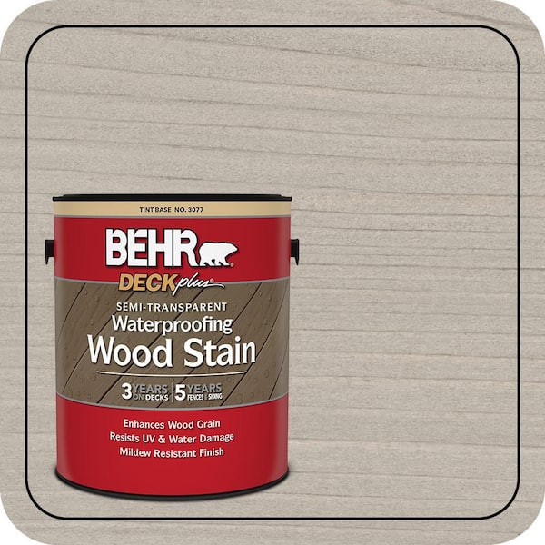 1 gal. #ST-210 Ultra Pure White Semi-Transparent Waterproofing Exterior Wood Stain