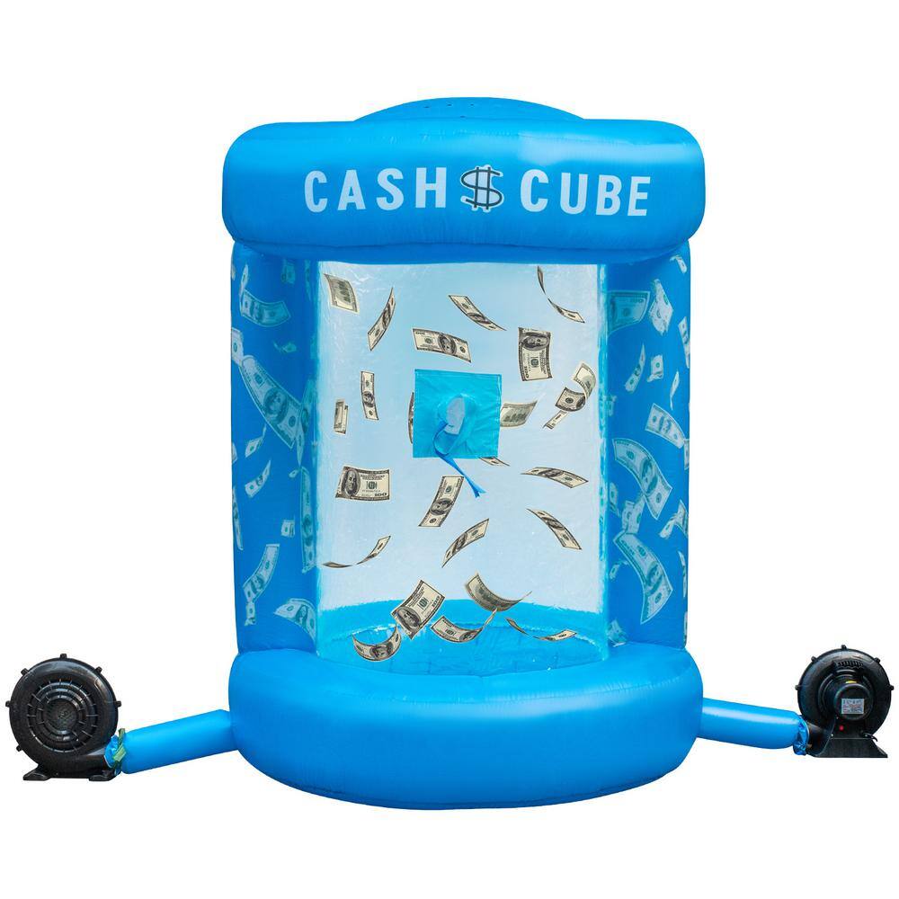 VEVOR Money Blowing Machine 63 x 83 in. Cash Cube Inflatable with 2 ...