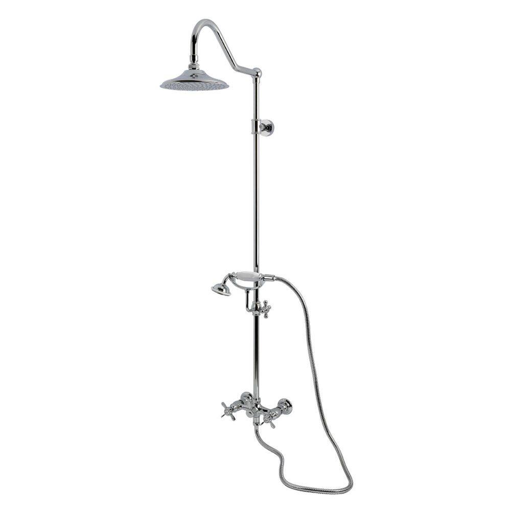 Essex 3-Handle 1-Spray Shower Combo in Polished Chrome price history on PriceWatchPro