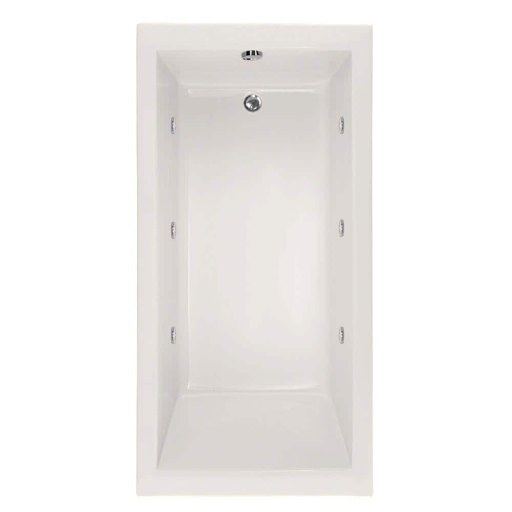 Lindsey 60 in. Acrylic Rectangular Drop-in Whirlpool Bathtub in White price history on PriceWatchPro