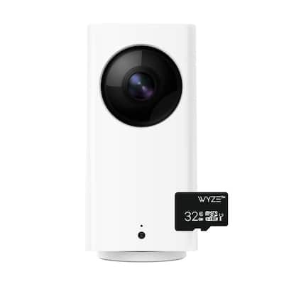 1080p Pan/Tilt/Zoom Indoor Wireless Wi-Fi Smart Home Camera Night Vision 2Way Audio Alexa/Google Ready 32GB Card