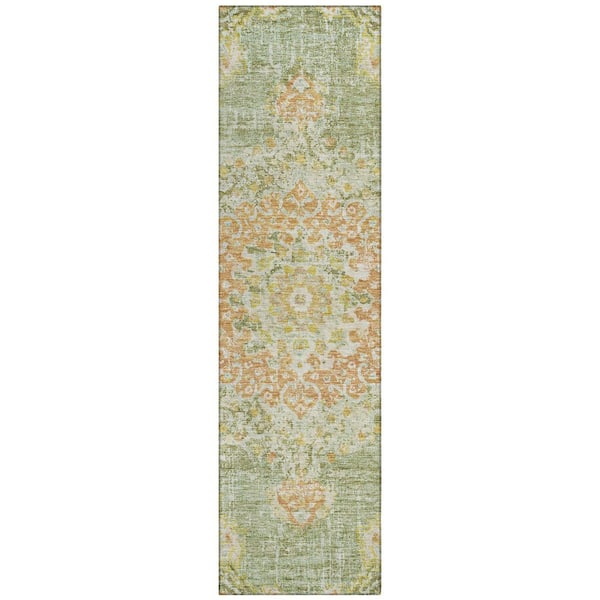 Addison Rugs Chantille Machine Washable Indoor/Outdoor Abstract ACN1236 Aloe 2 ft. 3 in. x 7 ft. 6 in. Area Rug