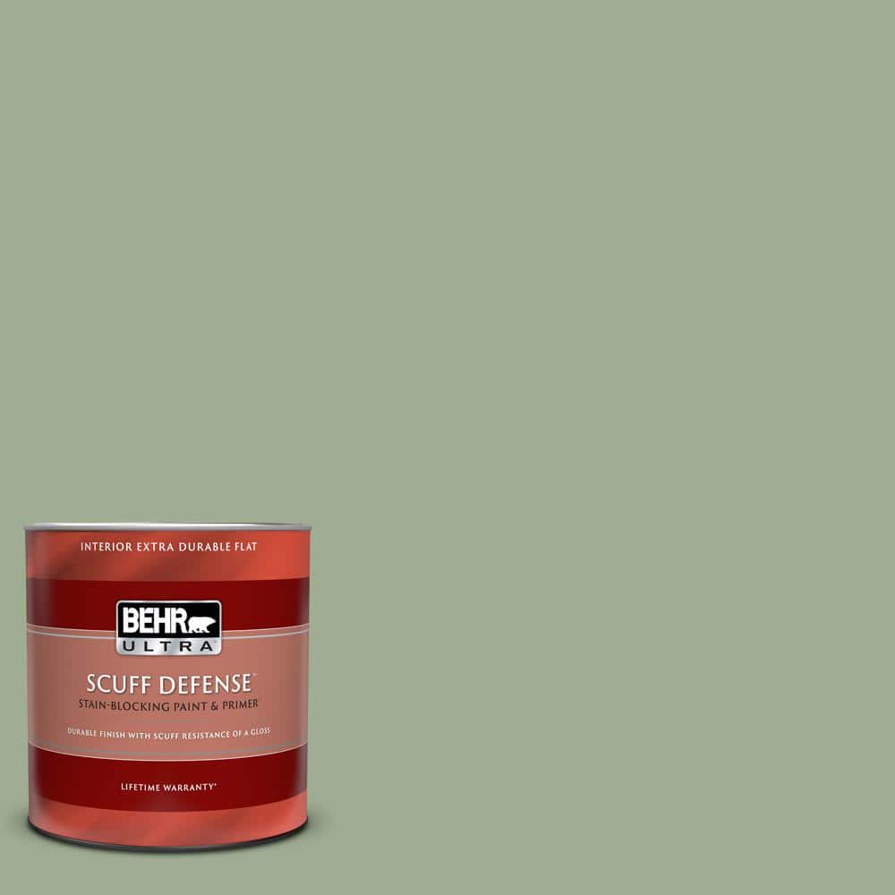 Muted Pastel Green Solid Color Pairs Behr Roof Top Garden S390-4