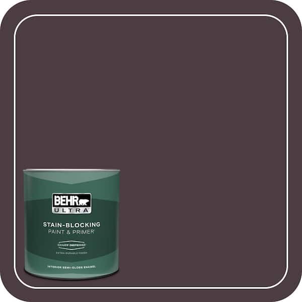 BEHR ULTRA 1 qt. #T18-04 Nocturne Shade Extra Durable Semi-Gloss Enamel Interior Paint & Primer
