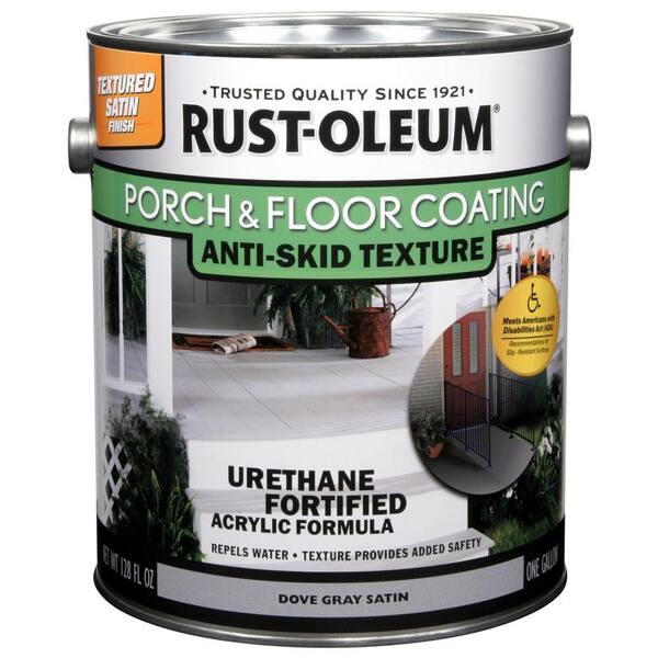 Rust-Oleum Porch and Floor 1- gal. Dove Gray Anti-Skid Satin Exterior Solid Stain (Case of 2)