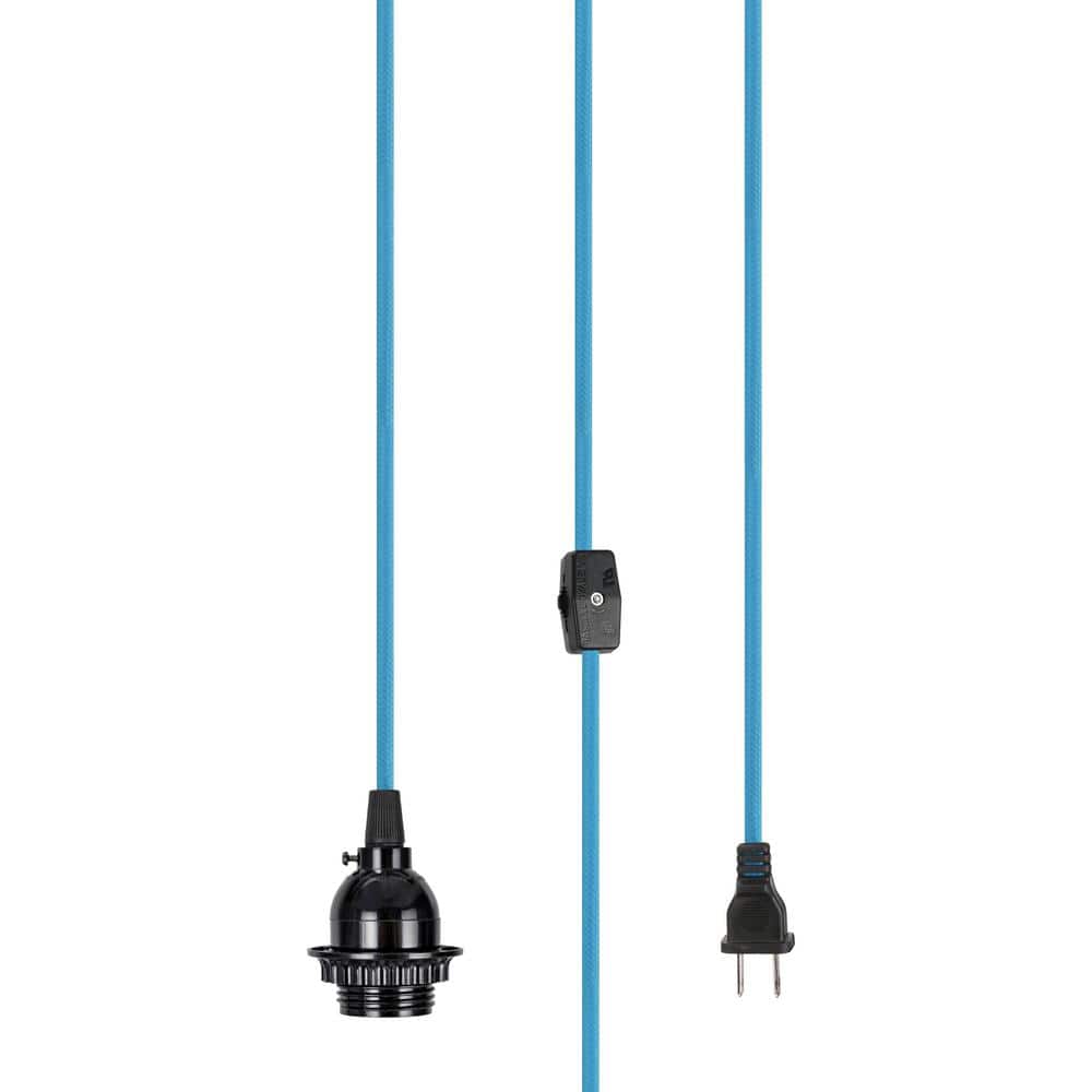 Kit suspension vintage avec câble textile et ampoule filament
