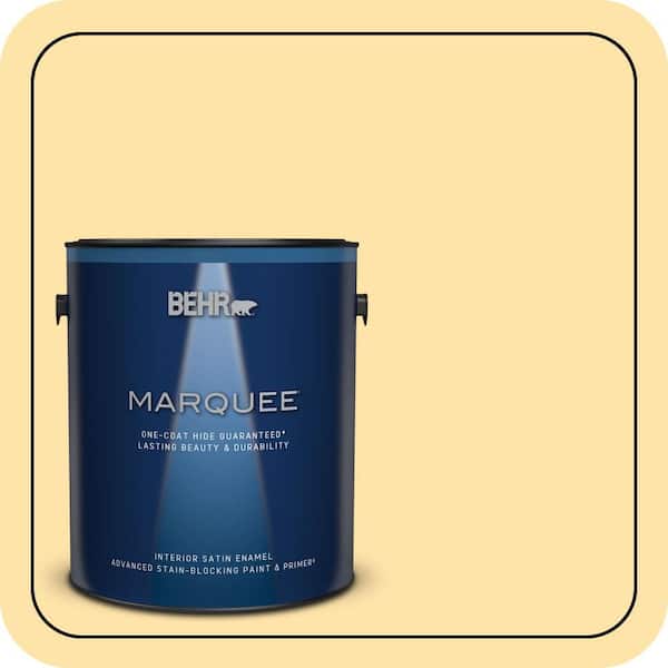 BEHR MARQUEE 1 gal. #P270-3 Sunflower Seed Satin Enamel Interior Paint & Primer