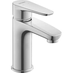 B1 Single-Handle Single-Hole Bathroom Faucet with Drain Kit in Chrome