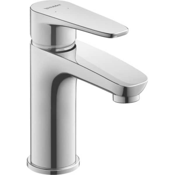Duravit B1 Single-Handle Single-Hole Bathroom Faucet with Drain Kit in Chrome