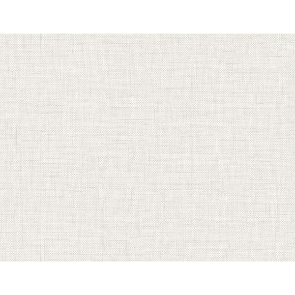 CASA MIA Linen Texture Light Grey Vinyl Non-Pasted Strippable Wallpaper Roll (Cover 60.75 sq. ft.)