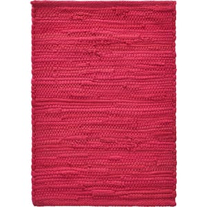 Solid Magenta 19 in. x 13 in. Cotton Placemat (Set of 4)