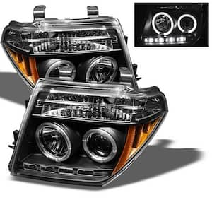 Nissan Frontier 05-08 / Nissan Pathfinder 05-07 Projector Headlights - LED Halo - LED ( Replaceable LEDs ) - Black