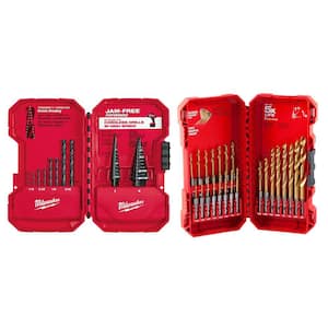 Milwaukee SHOCKWAVE IMPACT DUTY Titanium Drill Bit Set with SPEED FEED  Auger Wood Drilling Bit Set (27-Piece) 48-89-4631-48-13-0400 - The Home  Depot