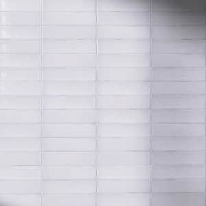 Iris Blanco White 2.9 in. X 11.8 in. Polished Ceramic Subway Wall Tile (6.03 sq. ft./Case)