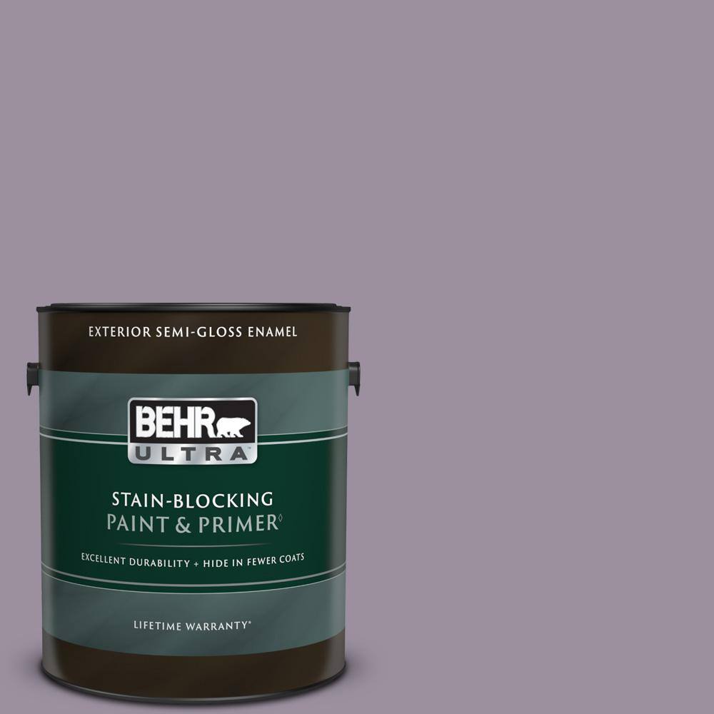 BEHR ULTRA 1 gal. PPU1613 Duchess Lilac SemiGloss Enamel Exterior