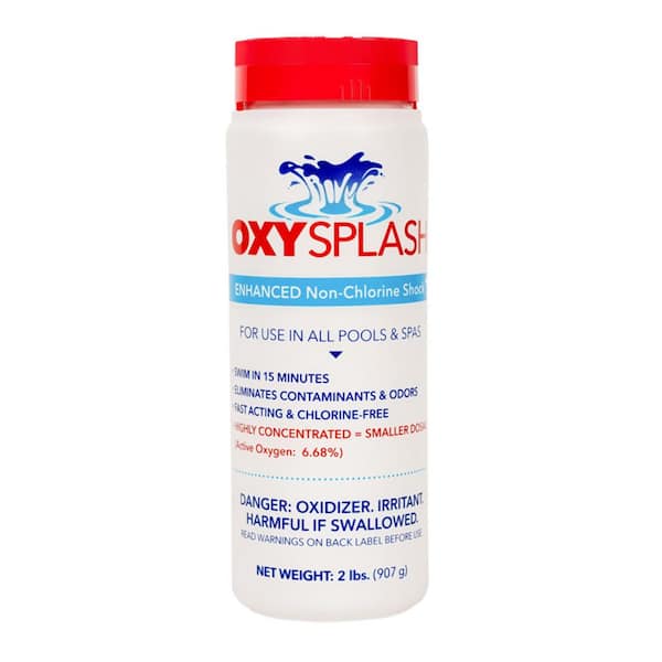 Oxy Splash Swimming Pool Water Treatment Pool Surface Cleaner, 2 lbs.