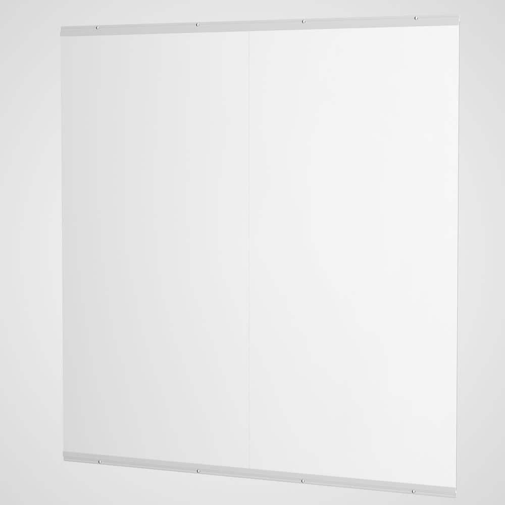 30 in. W x 40 in. H 1-Piece Frameless Mirrors for Wall, Large Gym Mirror, Y