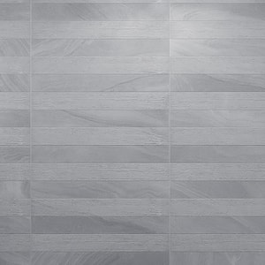 Austral Grey 13 in. x 25 in. Glazed Porcelain Decorative Wall Tile (10.76 sq. ft./case)