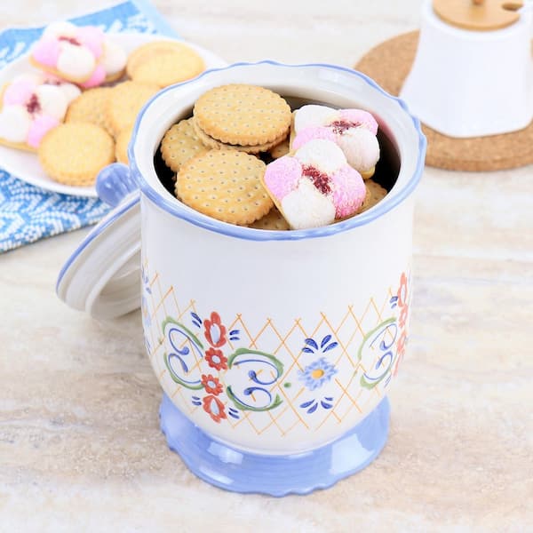 Gibson Home Jolly Plenitude Snowman Stoneware Cookie Jar