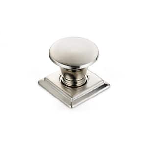 Vaudreuil Collection 1-1/4 in. (32 mm) x 1-1/4 in. (32 mm) Brushed Nickel Traditional Cabinet Knob