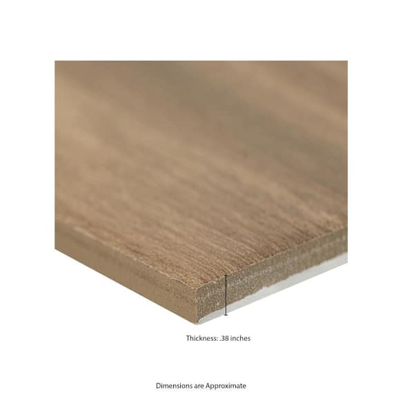 MSI Meliana Cafe 9 in. x 48 in. Matte Porcelain Wood Look Floor