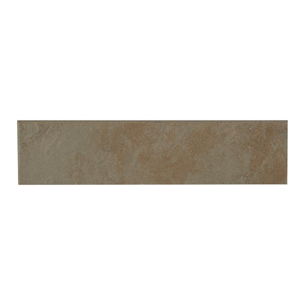 Daltile Continental Slate Brazilian Green 3 in. x 12 in. Porcelain Bullnose Floor and Wall Tile (0.25702 sq. ft. / piece)