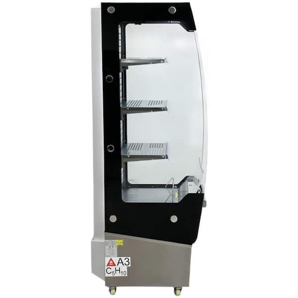 19.5 in. 7.7 cu. ft. Commercial Refrigerator Open Air Display EC220 Black