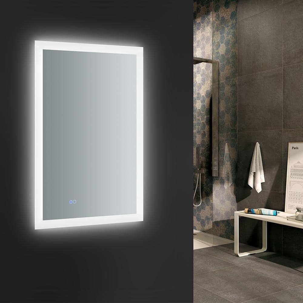 Angelo 36" x 24" Frameless LED Bathroom Vanity Mirror
