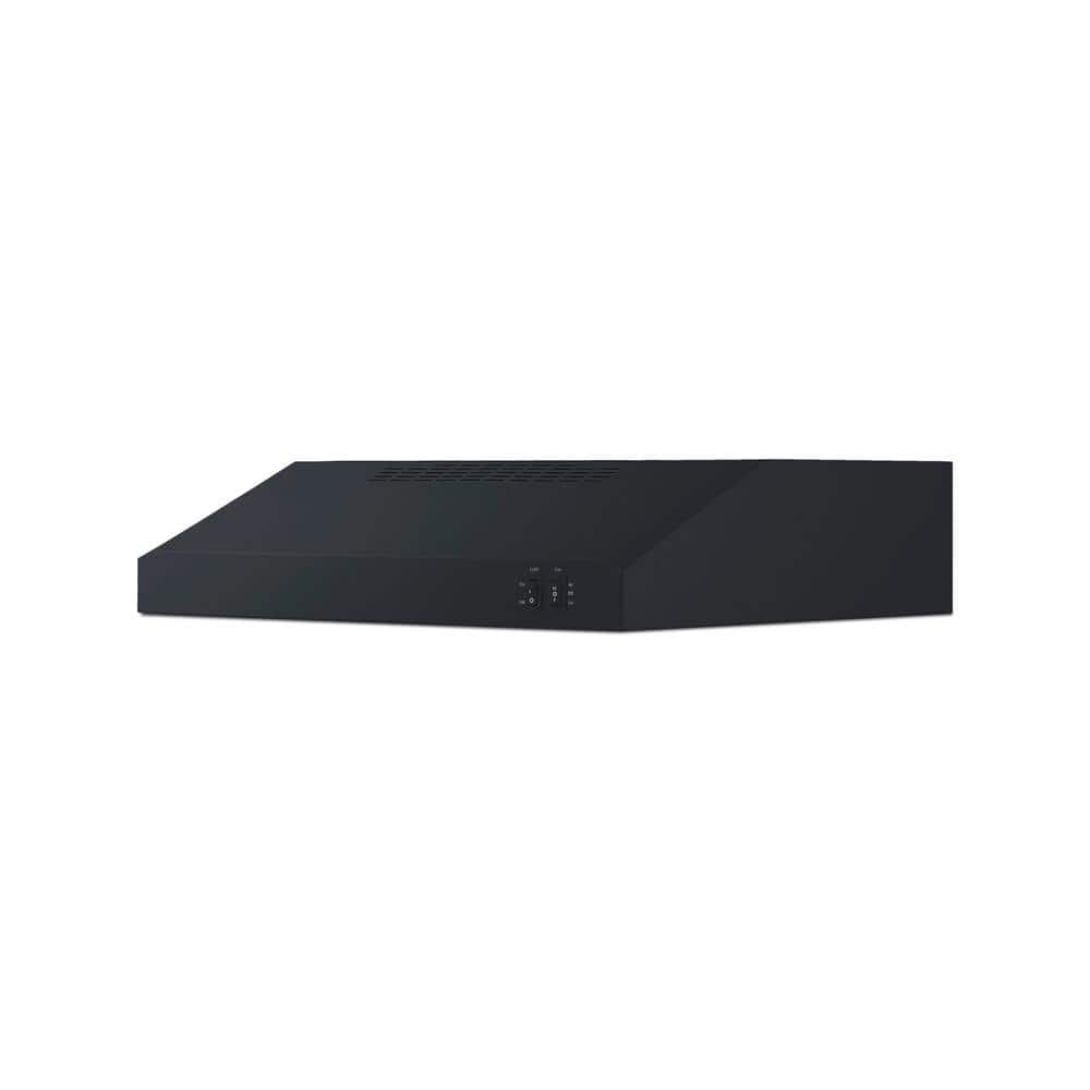 Summit 20" Black Stainless Steel Convertible Under Cabinet Range Hood