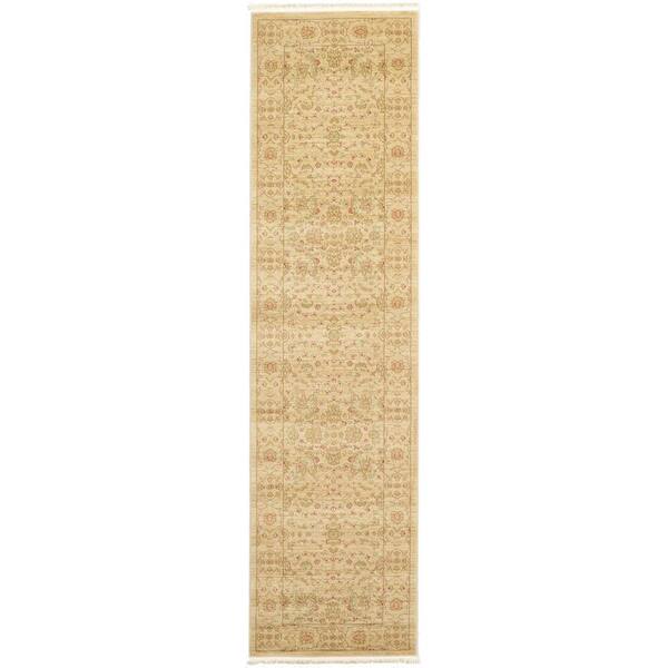 Unique Loom Edinburgh Aurinia Beige 2' 7 x 10' 0 Runner Rug