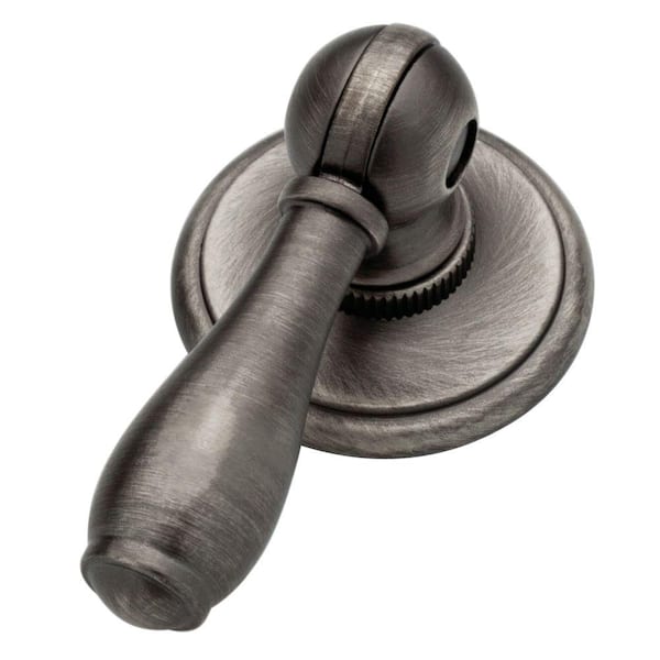 Liberty Chapman 2 in. (50 mm) Heirloom Silver Pendant Cabinet Knob with Backplate