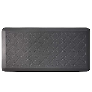 Gray 39 in. x 20 in. Anti-Fatigue Kitchen Mat Commercial Floor Mat Non-Slip and All-Purpose Comfort for Kitchen Office