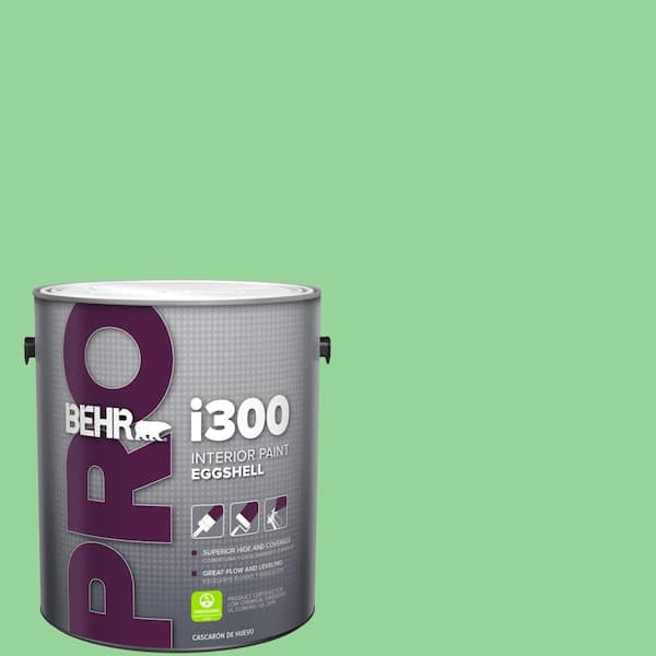 BEHR PRO 1 gal. #P390-4 Young Green Eggshell Interior Paint