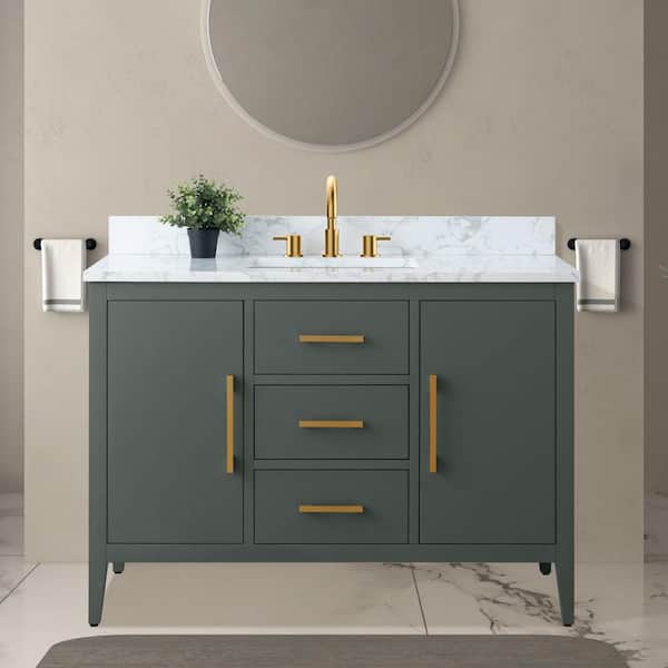 Vanity Art 48 in. W x 22 in. D x 34 in. H Single Sink Bathroom