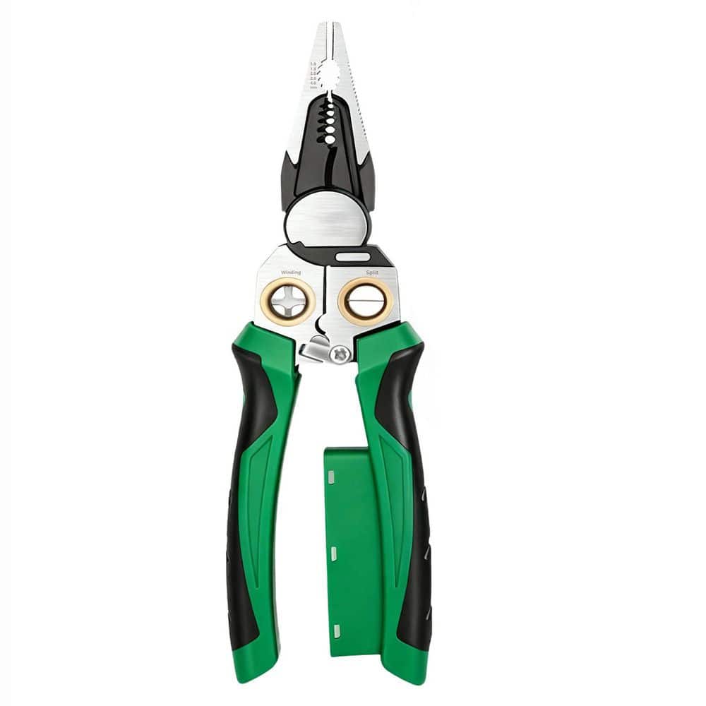 8-in-1 Wire Stripper with Voltage Tester, Multi-Function Electrician Pliers for Cutting, Crimping, Twisting, Pulling price history on PriceWatchPro