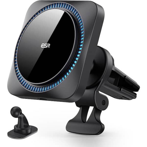 ESR HaloLock Wireless Car Charger with CryoBoost Frosted Onyx