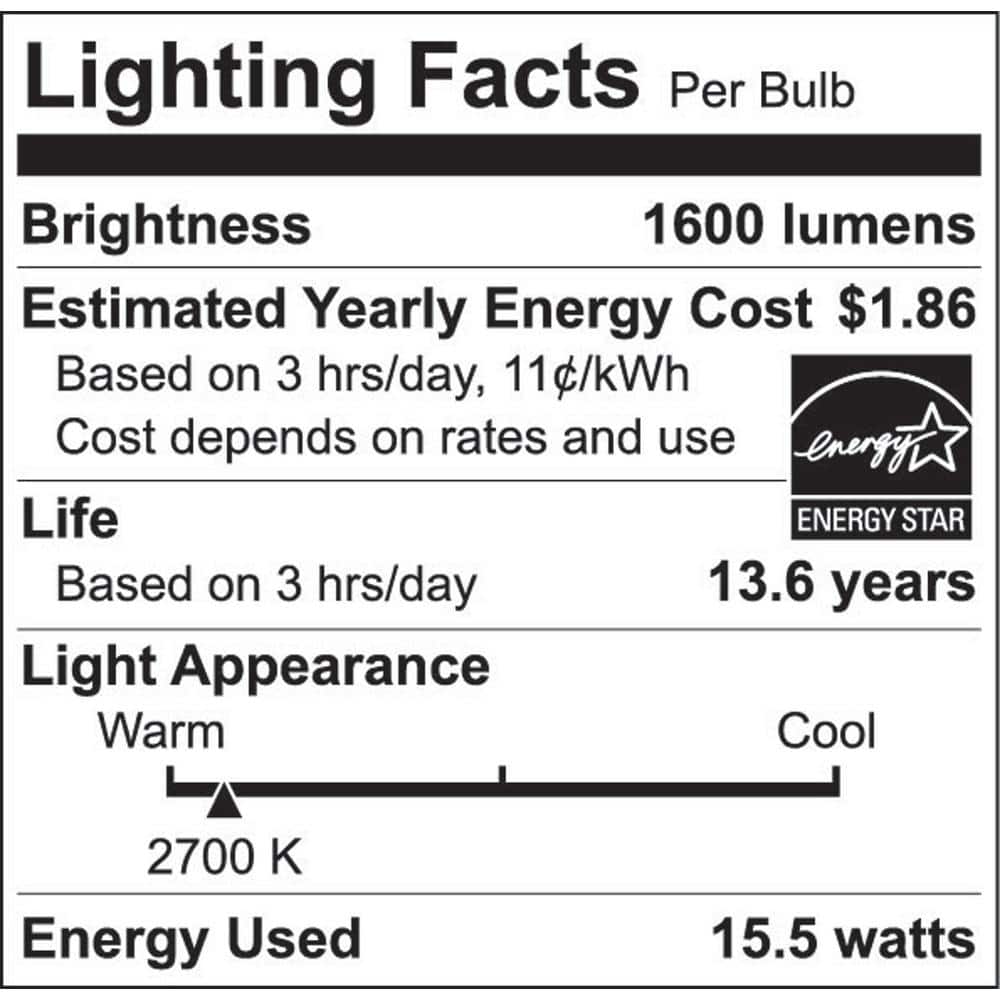 EcoSmart 100-Watt Equivalent Soft White LED Bulb 4-Pack