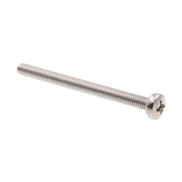 Prime-Line M4-0.7 x 50 mm Grade A2-70 Stainless Steel Metric Phillips Drive Pan Head Machine Screws (10-Pack)