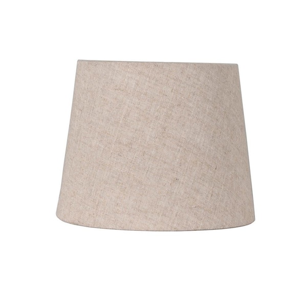Adesso Mix and Match 8 in. x 10 in. x 7 in. Height Beige Hardback Drum Shade