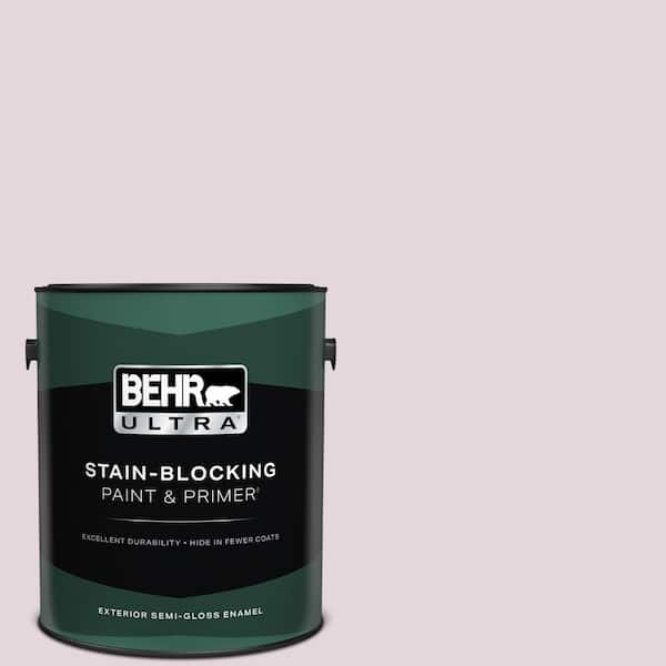 BEHR ULTRA 1 gal. #S110-1 Secret Scent Semi-Gloss Enamel Exterior Paint & Primer